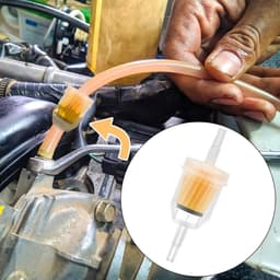 SnelShoppen - Universele Brandstoffilter 6 mm / 8 mm - Vloeistoffilter voor Motorfiets, Scooter, Generator, Grasmaaier en Auto - Set van 6 — thumbnail 4