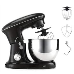 Keukenmixer – Mengmachine – Bakmixer – Deegkneder – Standmixer – 1400W Krachtige Motor – 4,5 Liter RVS Mengkom – Zwart — thumbnail 3