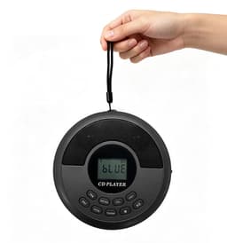 Bluetooth-cd-speler – Draagbare mp3-speler – Hoge geluidskwaliteit – Bluetooth-functionaliteit – Inclusief oordopjes, USB-kabel en draagtas – Lichtgewicht en draagbaar – Grijs — thumbnail 4