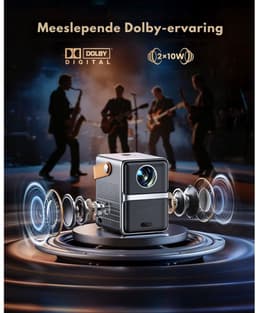 CRLYN® Mini Beamer - Mini Projector - Beamer Full HD — thumbnail 2