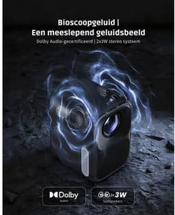 CRLYN® Mini Beamer - Mini Projector - Beamer Full HD — thumbnail 5