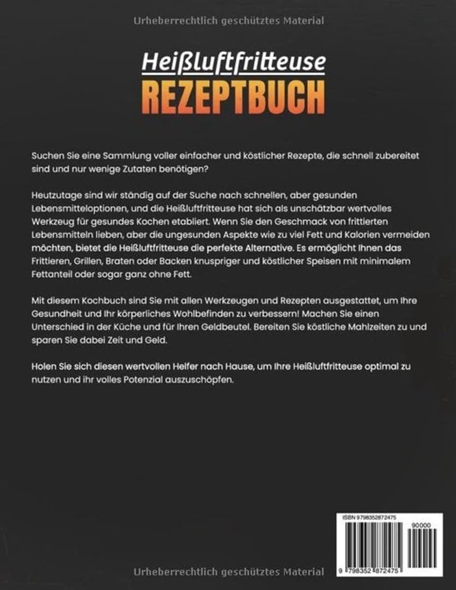 Kochbuch voor Heißluftfritteuse: Snel en Gezond Koken van Voorgerechten tot Desserts — afbeelding 1