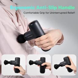 Mini Massage Gun - Draagbare Spierstimulator - Spierontspanning Thuis - 5 Intensiteitsniveaus - 0.4 kg - Zwart — thumbnail 5