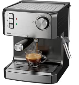 ECTEATOY® espressomachine piston - pistonmachines met Melkopschuimer - Koffiemachine 20 Bar - 1,6L Watertank - 850W - Zwart — thumbnail 1