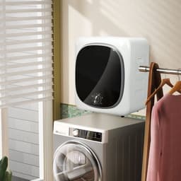 ECTEATOY® Mini wasdroger - Compacte droger - 5 programma's - Wit 4 kg 800W — thumbnail 4