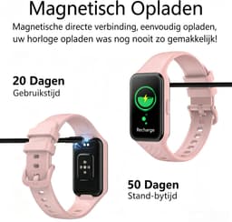 Blackview Watch - R10 - Smartwatch- Stappenteller - Slaapmonitor - Saturatiemeter - met hartslag - Bluetooth Sport Health slimme armband - voor Android en iOS. - Dames en heren - Roze — thumbnail 5