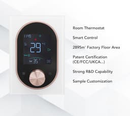 Slimme Thermostaat - Verwarmingsthermostaat Programmeerbaar - Energie Besparen - App Afstandsbediening - 130x88x38.3mm - Zwart — thumbnail 5