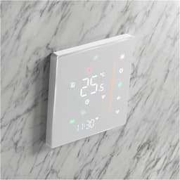 Slimme Thermostaat - Temperatuurregelaar Wifi - Verwarming Regelen - Randloos Ontwerp - Ultradun Ingebouwd - Wit — thumbnail 3