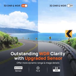 Dashcam - Auto camera - Verkeersveiligheid - 1440p QHD Resolutie - 143 graden groothoek - Zwart — thumbnail 4