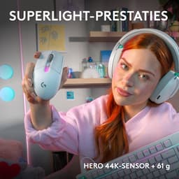 Logitech G305 X SUPERLIGHT - Draadloze Gaming Muis - Lichtgewicht - RGB - Bluetooth - Wit — thumbnail 3