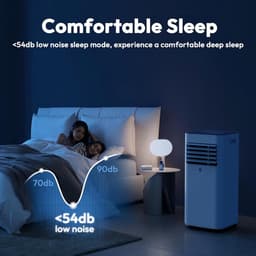 Mobiele Airco 10000 BTU – 3-in-1 Airconditioner – Ontvochtiger – Timer – Afstandsbediening – Wit — thumbnail 3