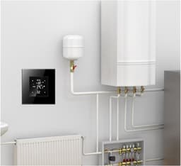 Wifi Thermostaat - Temperatuurregelaar Ketel - Verwarming Regelen - Telefoon Afstandsbediening - 86x86mm - Wit — thumbnail 5