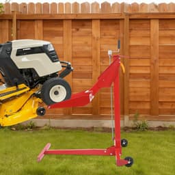 Grasmaaier Hefbok - Hefplatform Lift - Onderhoud Gazon - Telescopisch Ontwerp - 450 Lbs Capaciteit - Zwart Rood — thumbnail 4