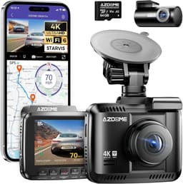 Dashcam Auto Voor en Achter - 4K UHD - GPS - WiFi 6 - Nachtzicht - Parkeerbewaking — thumbnail 1