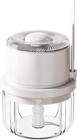 Mini Hakmolen - Elektrische Chopper - Keuken Assistent - Draadloos Werken - 350 ml - Wit — thumbnail 1