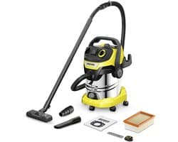 Kärcher WD 5 Control P S 25/5/22 Nat & Droog Stofzuiger - 1200W - 260mbar - 25 Liter - Met Blaasfunctie - Bouwstozuiger - Alleszuiger