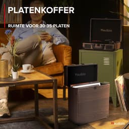Audizio RC32 Vinyl Platenkoffer voor max 30/35 platen - Houtlook — thumbnail 2