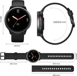 Sytifro DR09 Smartwatch Dames - Slimme Horloge Dames met Bluetooth Bellen - 1.27" AMOLED Touchscreen - 100+ Sportmodi - Hartslag-, Zuurstof- & Slaapmonitor - 5-7 Dagen Batterij - Sporthorloge voor Dames en Heren - Zwart — thumbnail 3