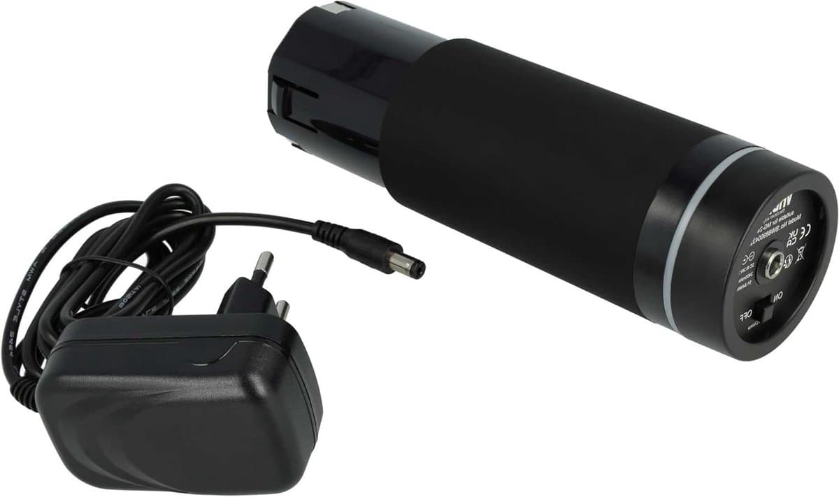 Oplaadset Massageapparaat - Batterij en Lader - Herstel Bevorderen - Compleet Vervangingsonderdeel - 2400mAh - Zwart — afbeelding 1