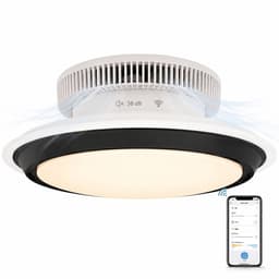Evolar Smart Plafondventilator met Verlichting en WiFi - 71 cm - Stille Plafondlamp met Ventilator - Dimbaar Warm Wit Licht (LED) - EVO-CF185BW — thumbnail 1