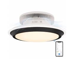 Evolar Smart Plafondventilator met Verlichting en WiFi - 71 cm - Stille Plafondlamp met Ventilator - Dimbaar Warm Wit Licht (LED) - EVO-CF185BW