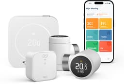 tado° Bedrade Slimme Thermostaat X (2e gen.) Multi-Room Starterskit - Incl. 2 Radiatorknoppen - OpenTherm & Relay - Matter, Google Home, Alexa & Apple Home - Wit — thumbnail 1