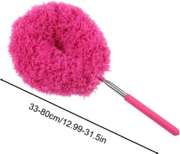 Stofwisser - Plumeau Verenwisser - Huishoudelijk Schoonmaken - Intrekbaar Ontwerp - 33-80 cm - Rood — thumbnail 5