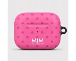 MIM Amsterdam - Hot Gossip - Geschikt voor AirPods Pro 3 - AirPod hoesje - Stippen print - AirPod hoesje met print - Shockproof- Cover voor AirPods - Trendy AirPod case