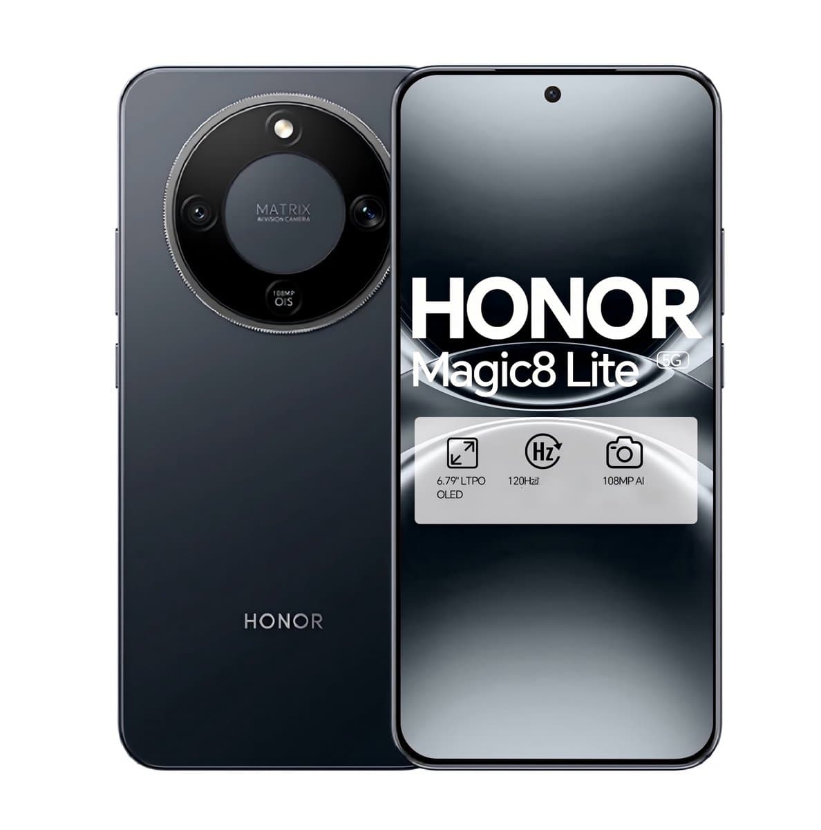 HONOR Magic8 Lite Zwart - 5G Smartphone – 8GB 256GB - 7500mAh – 66W – 6,79" Simlockvrij — afbeelding 1