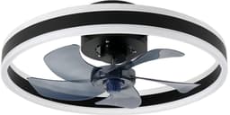 NordHaus Plafondventilator met Verlichting - LED Plafondventilator - Ventilatorlamp - Fluisterstil met DC-motor - Zwart 50 cm — thumbnail 3