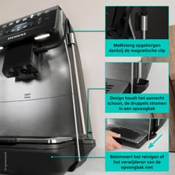 Siemens EQ600 iAroma - TP605EM3 - Volautomatische koffiemachine - RVS - Verlichting - 10 profielen - 2026 editie — thumbnail 3
