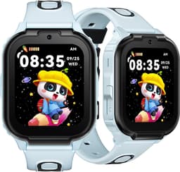 DOOGEE Anyscene S1 4G - GPS Horloge Kind - Smartwatch Kinderen - Video oproepen - Android OS - 1.83" IPS Scherm - 1GB+8GB - 800mAh - GPS/LBS/WiFi Locatie - Hartslag & Bloeddruk Monitor - IPX7 Waterdicht - Geschikt voor iPhone en Android - Lichtblauw — thumbnail 1