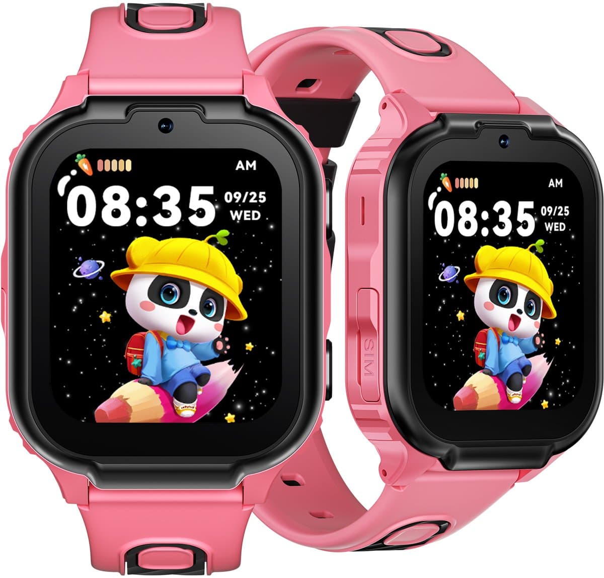 DOOGEE Anyscene S1 4G - GPS Horloge Kind - Smartwatch Kinderen - Video oproepen - Android OS - 1.83" IPS Scherm - 1GB+8GB - 800mAh - GPS/LBS/WiFi Locatie - Hartslag & Bloeddruk Monitor - IPX7 Waterdicht - Geschikt voor iPhone en Android - Rood — afbeelding 1