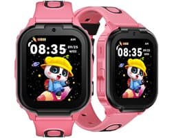 DOOGEE Anyscene S1 4G - GPS Horloge Kind - Smartwatch Kinderen - Video oproepen - Android OS - 1.83" IPS Scherm - 1GB+8GB - 800mAh - GPS/LBS/WiFi Locatie - Hartslag & Bloeddruk Monitor - IPX7 Waterdicht - Geschikt voor iPhone en Android - Rood