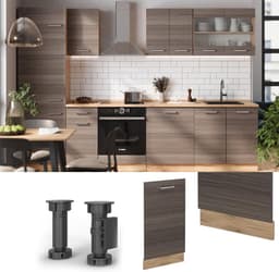 Vaatwasserpaneel - Keukenfront - Keuken Integratie - Interne Bediening - 45 cm - Donkergrijs — thumbnail 3