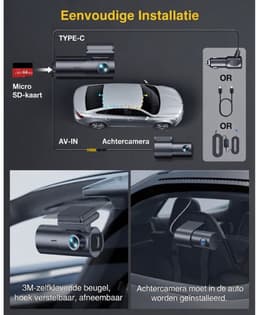 SP® Dashcam - Autocamera met Parkeermodus - Loop-Opname - Zwart - 3cm x 5cm x 10cm — thumbnail 5