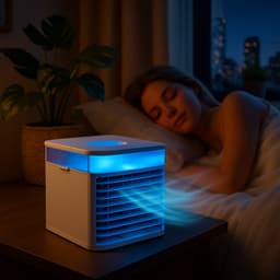 Mobiele airco - Aircooler -  Luchtkoeler  - Luchtbevochtiger - Ventilator - Tafelventilator — thumbnail 4
