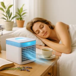 Mobiele airco - Aircooler -  Luchtkoeler  - Luchtbevochtiger - Ventilator - Tafelventilator — thumbnail 1