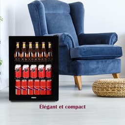 Drank Koelkast - Minibar Tafelmodel - Dranken Koelen - Stil Energiezuinig - 60 Liter - Zwart — thumbnail 3