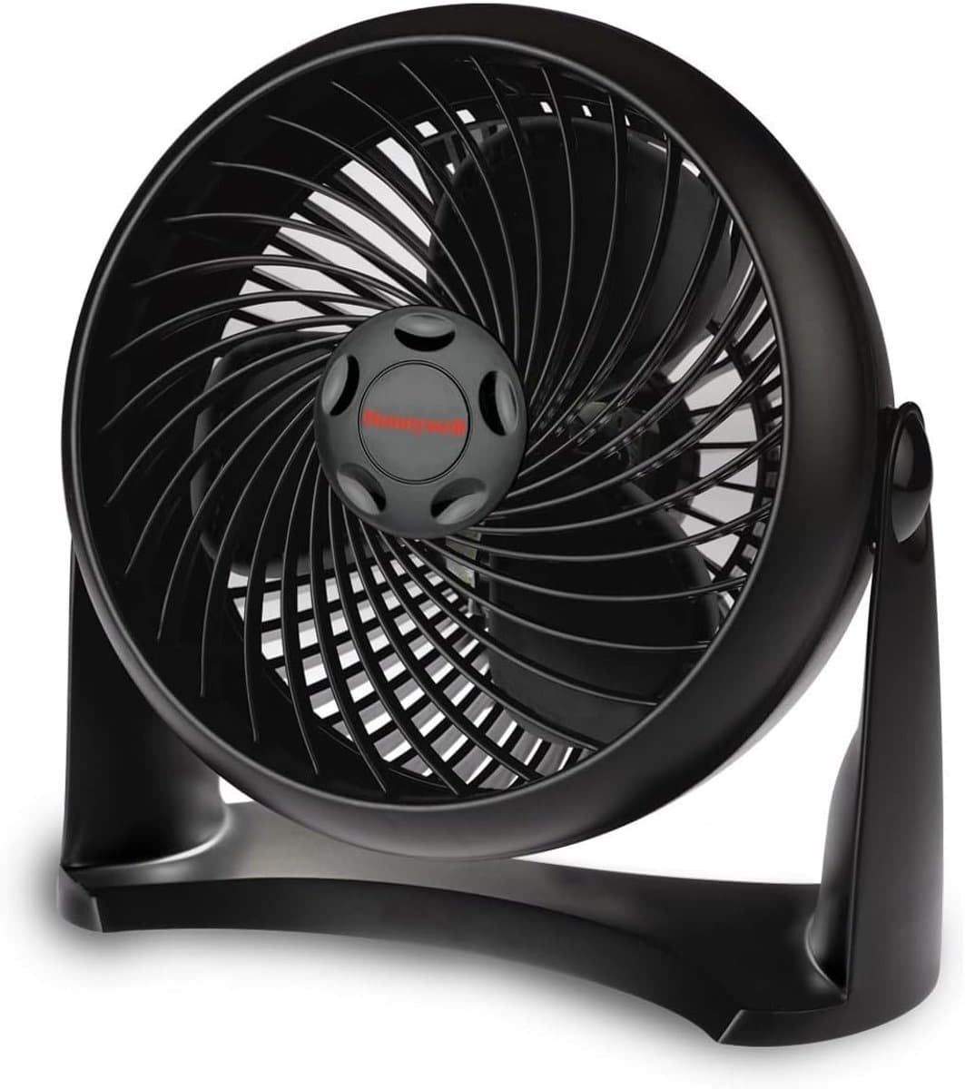 TurboForce Ventilator HT900E - Tafelventilator - Wandventilator - Stille Verkoeling - 3 Snelheden - 90° Kantelbaar - Compacte Ventilator - Zwart — afbeelding 1