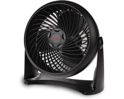 TurboForce Ventilator HT900E - Tafelventilator - Wandventilator - Stille Verkoeling - 3 Snelheden - 90° Kantelbaar - Compacte Ventilator - Zwart