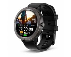 Evy24 Smartwatch EV1 GPS 42mm - GPS Smartwatch Dames & Heren - AMOLED Sporthorloge - Bluetooth Bellen - 5ATM Waterdicht - GPS Horloge - Hartslagmeter - 170+ Sportmodi - iPhone & Android - Gunmetal