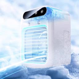 Draagbare bureau-airconditioner, kleine stille draadloze AC met aanraakpaneel en grote watertank voor kantoor en slaapkamer, 220V — thumbnail 1