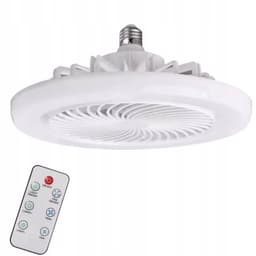 Plafondventilator met LED Verlichting - 3 Snelheden - 360° Roterend - Met afstandsbediening - Wit — thumbnail 5