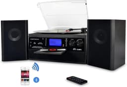 DIGITNOW Bluetooth Platenspeler met CD, Cassette, Radio & USB – Vinyl naar MP3 Converter — thumbnail 1