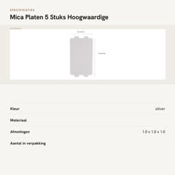 Mica Plaat - 5 Stuks - Hoge Temperatuur Weerstand - Duurzaam - Magnetron Onderdeel - Isolerende Eigenschappen - Milieuvriendelijk - Microwaveplaat — thumbnail 3