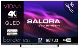 Salora QLED55UV1 - 55 inch QLED Smart TV - 4K Ultra HD - VIDAA - Zwart — thumbnail 1