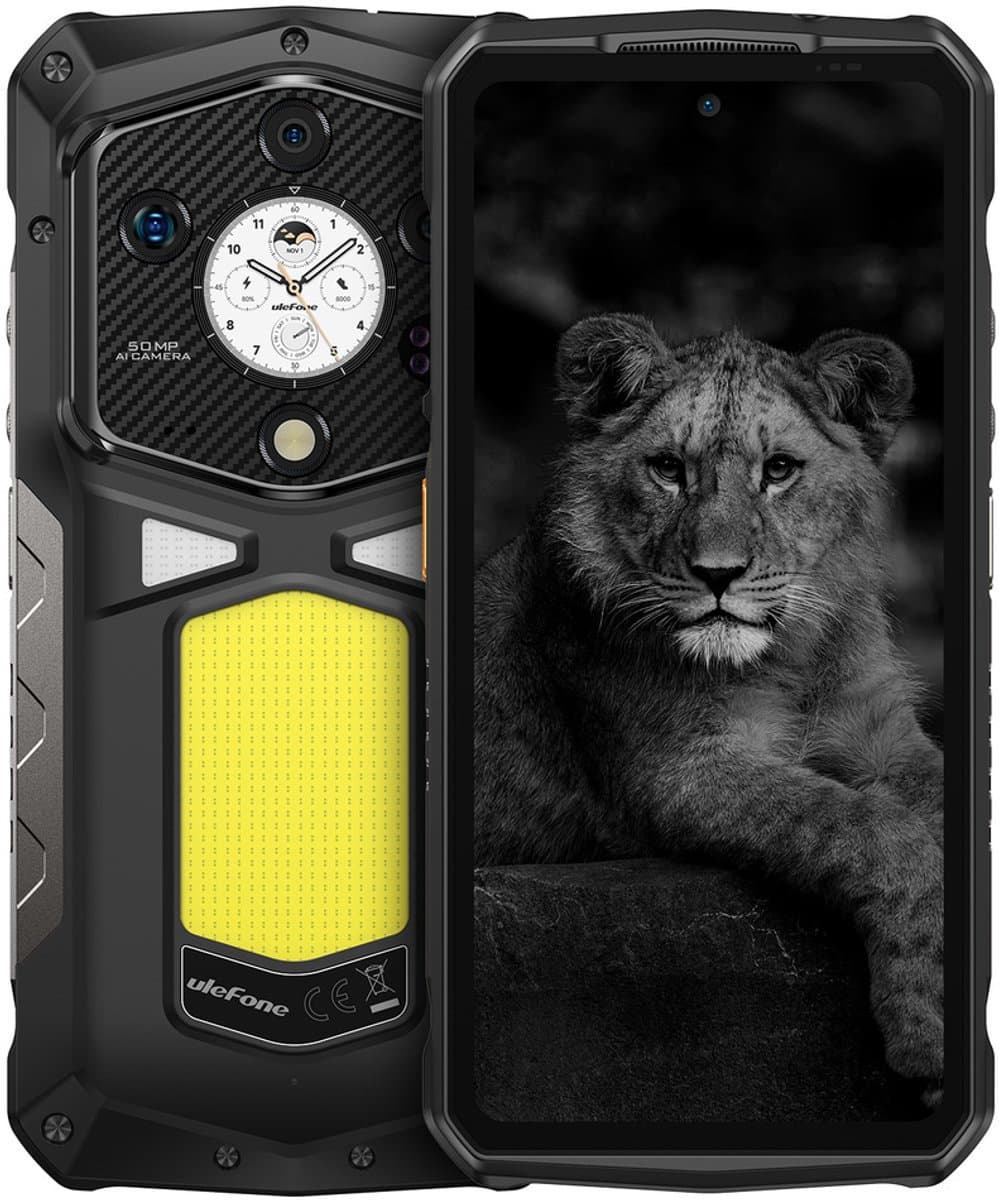 Rugged Smartphone Ulefone Armor 29 Pro 5G D-7400 16GB 512GB 21200-120W A15, Night, Light, Watch Display — afbeelding 1