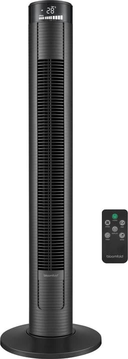 Bloomfold Toren Ventilator - 38 inches - Zwart - Afstandsbediening - Slaapstand - 12 uur Timer - Full Led Display — thumbnail 1