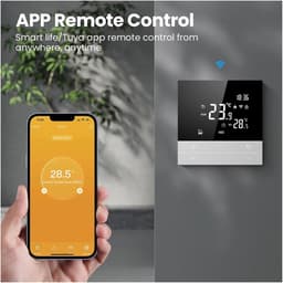 Slimme Thermostaat - Verwarming Regelaar - Comfort Verhoging - Weekprogramma Instelbaar - 16A - Wit — thumbnail 3